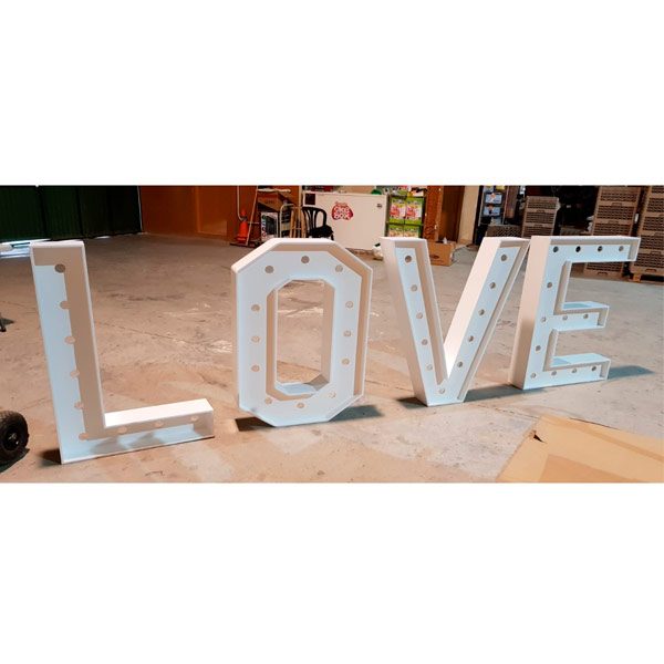 Letras boda Love