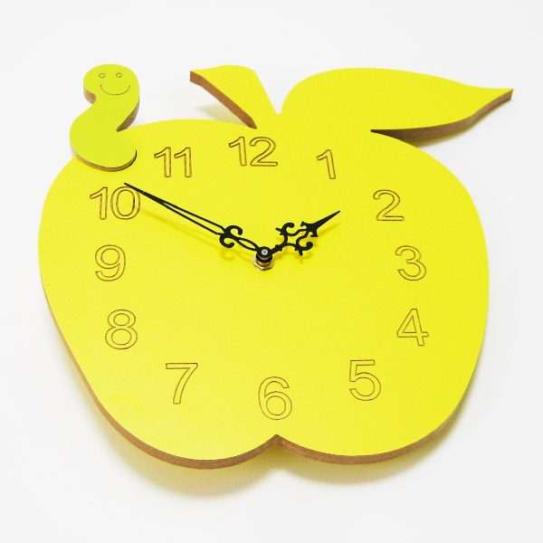 Reloj manzana amarillo