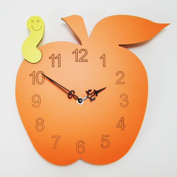 Reloj manzana color naranja